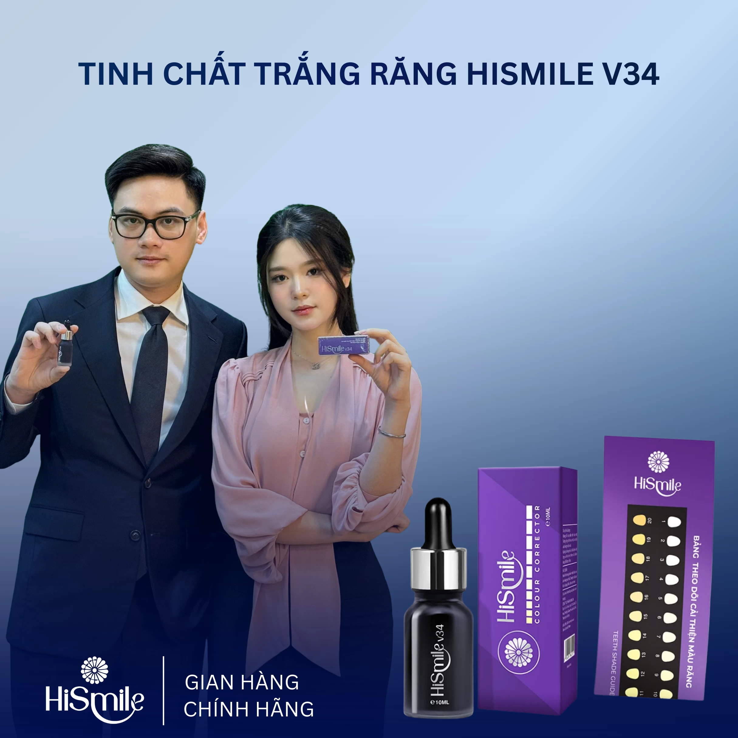 TINH CHẤT TRẮNG RĂNG CAO CẤP HISMILE V34