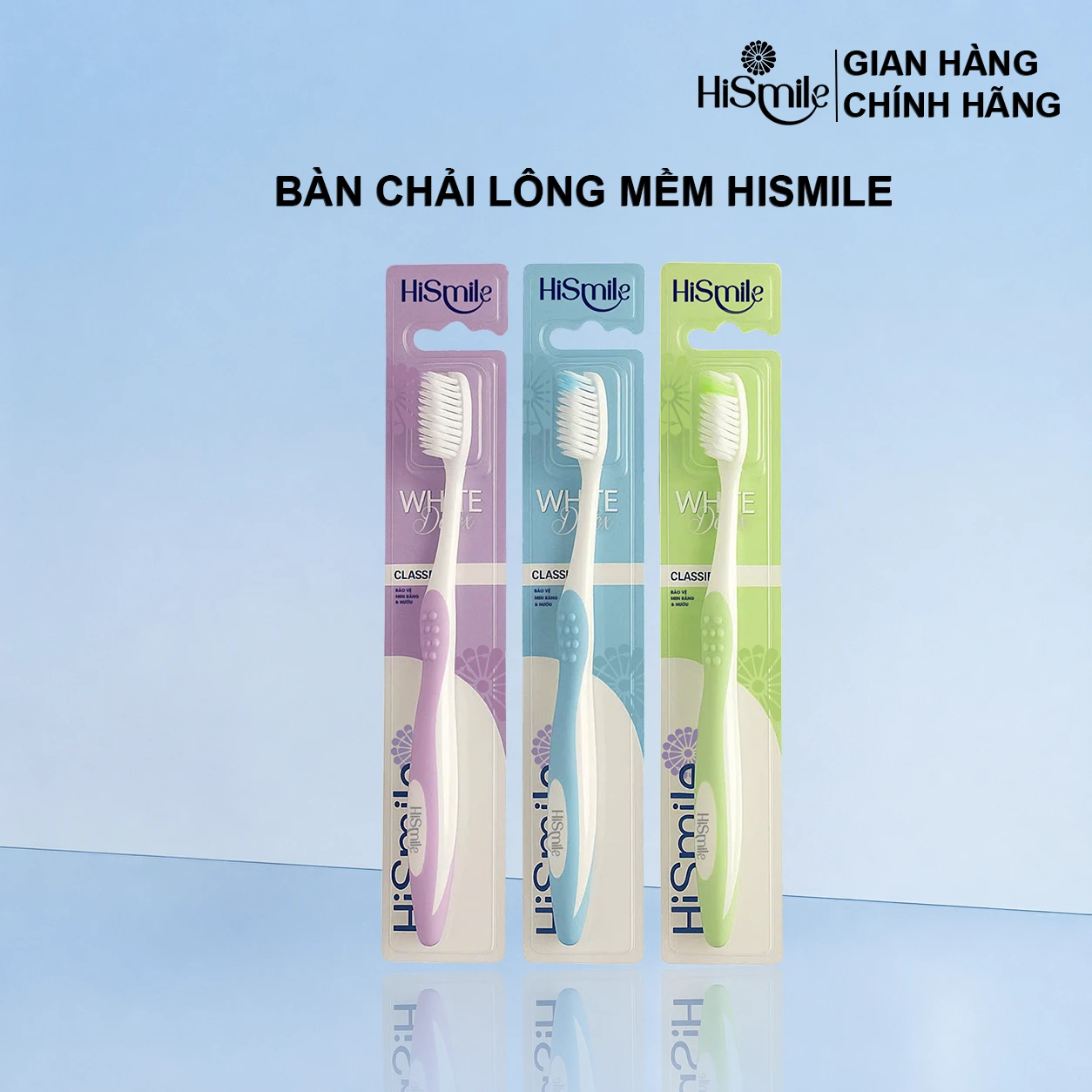 Bàn chải lông mềm HiSmile - Chuyên cho người niềng răng