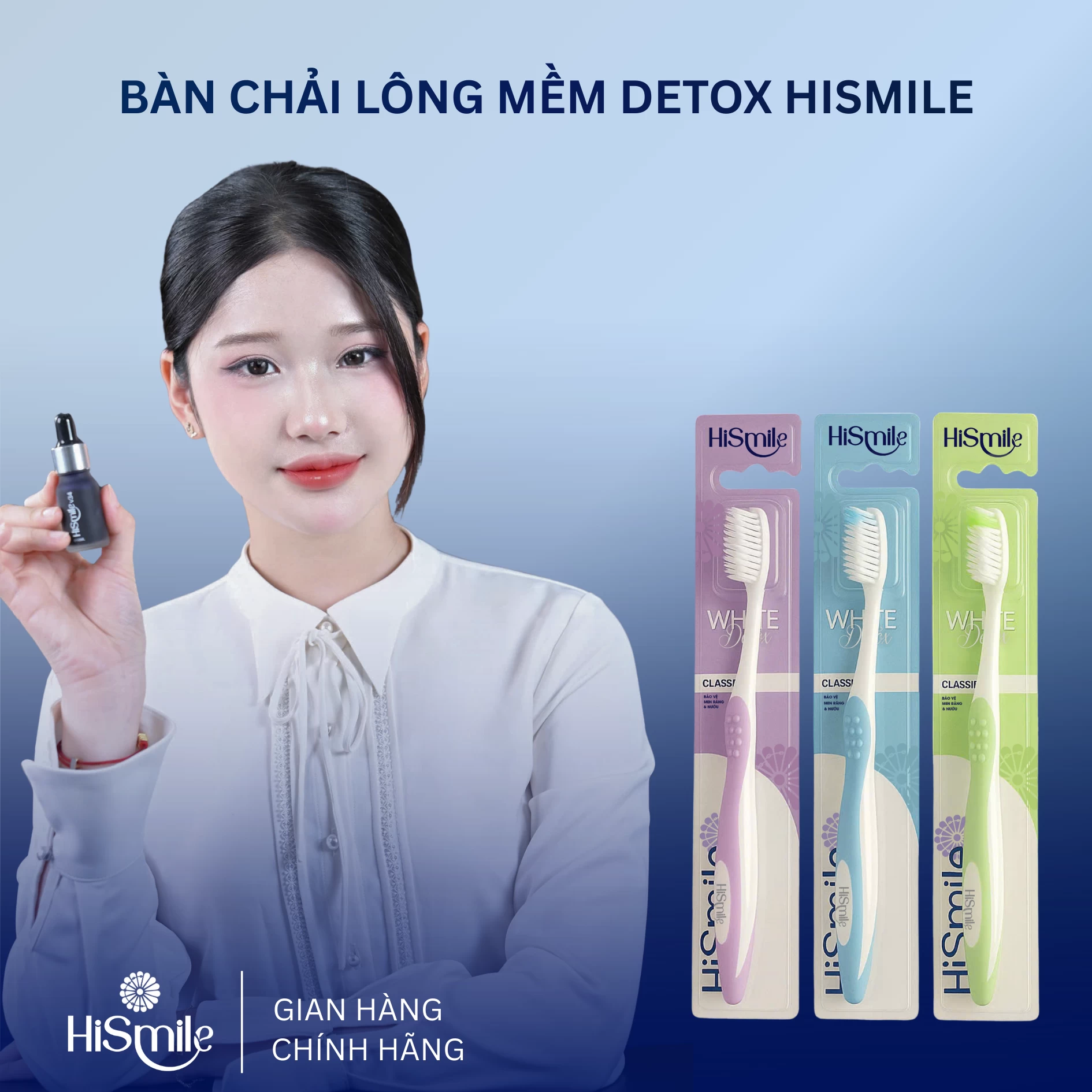BÀN CHẢI LÔNG MỀM DETOX HISMILE