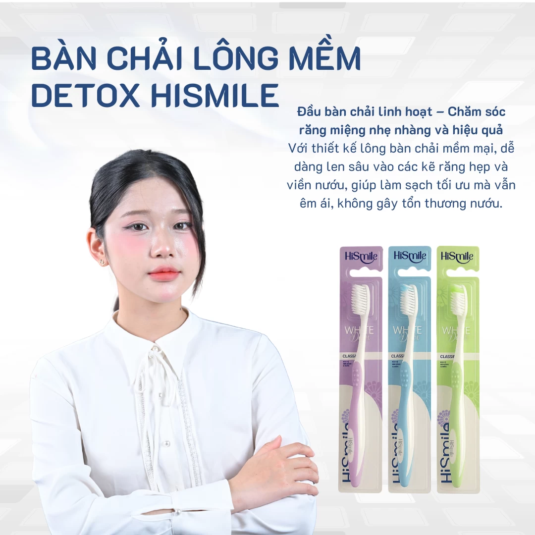 BÀN CHẢI LÔNG MỀM DETOX HISMILE