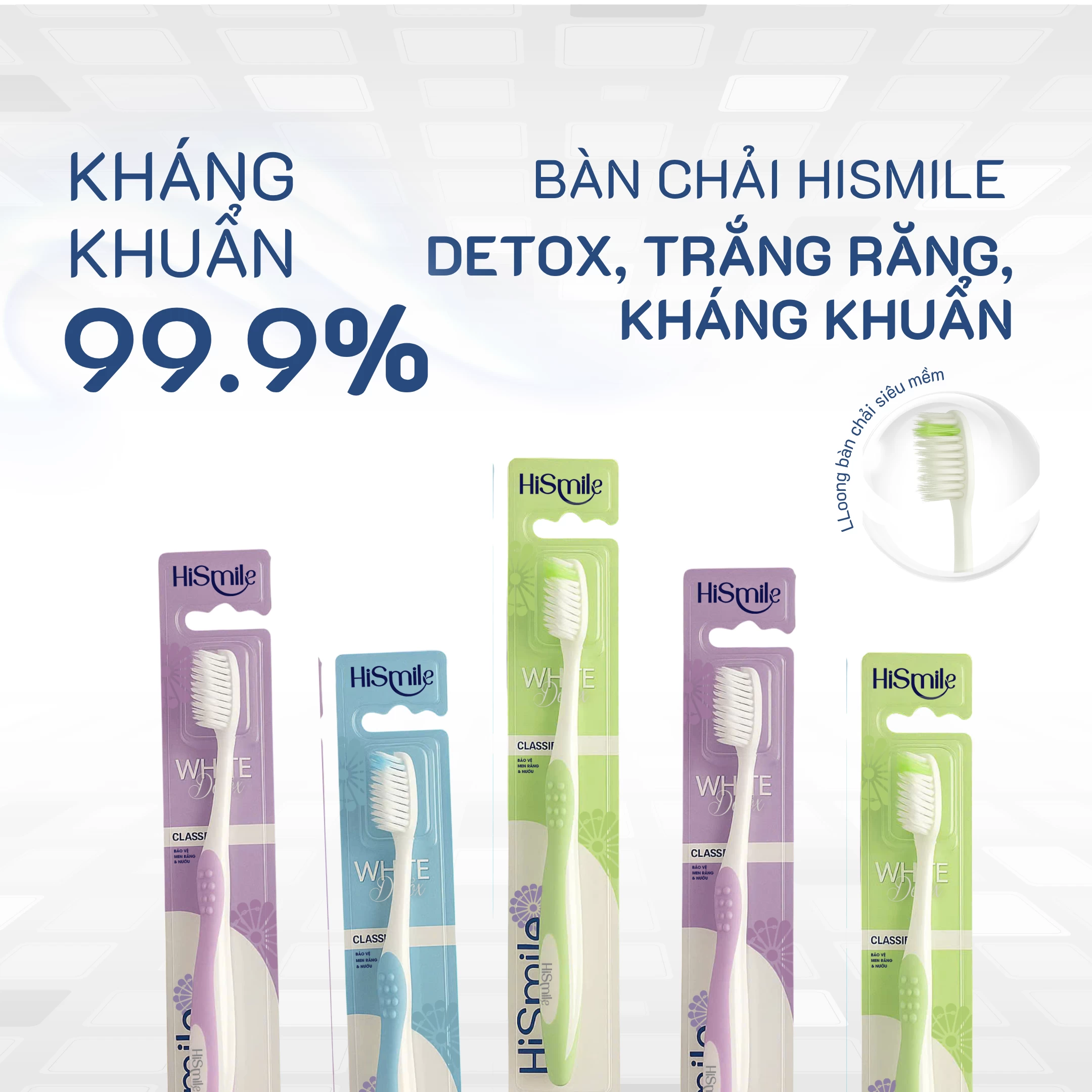 BÀN CHẢI LÔNG MỀM DETOX HISMILE - Ảnh 4